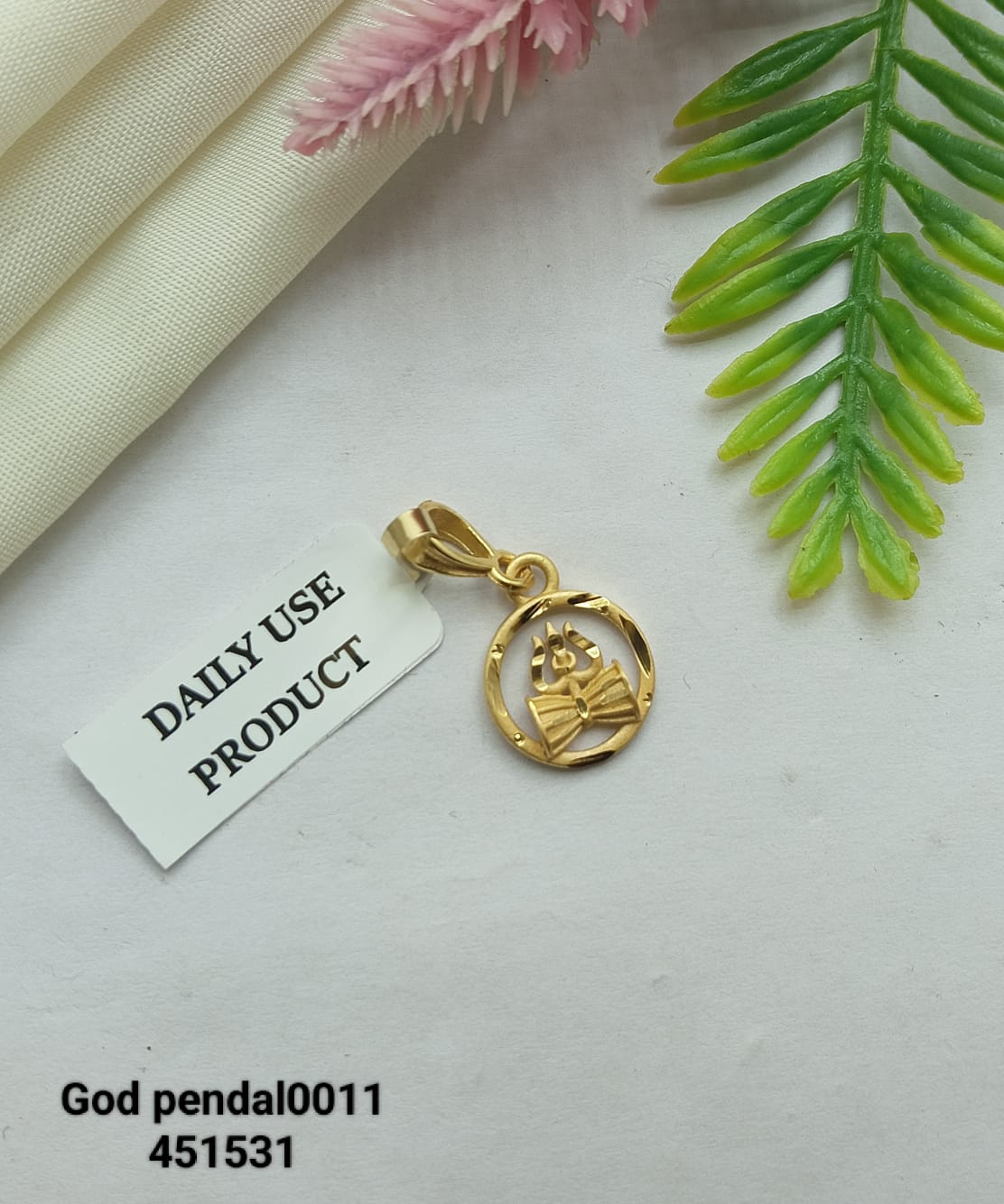 Mahadev Daily-Wear Gold Pendant