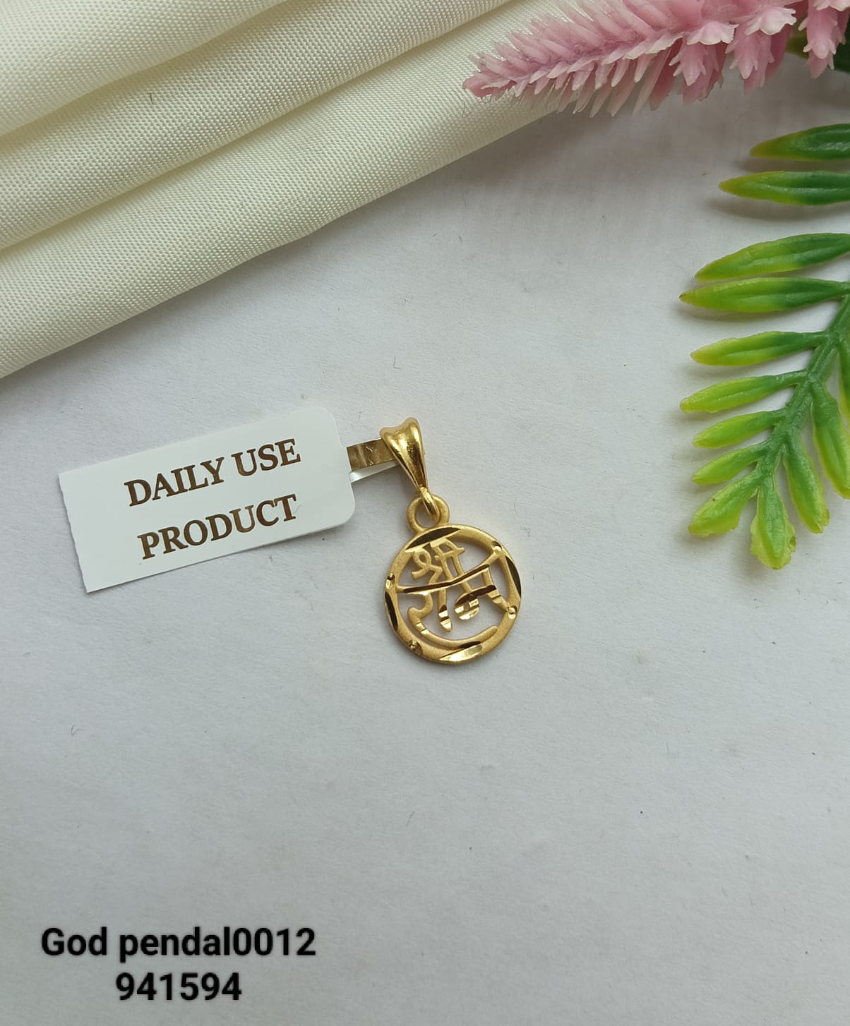 Trishul Daily-Wear Gold Pendant