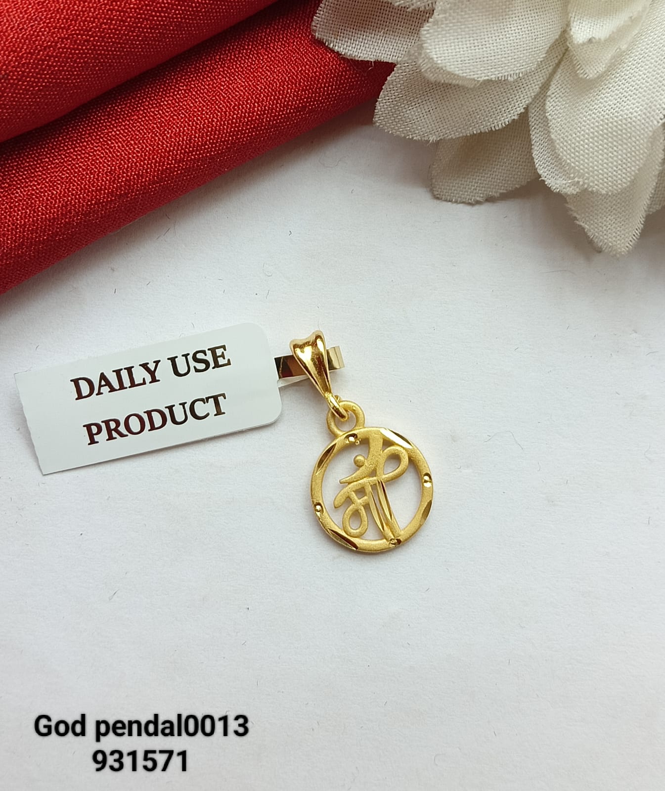 Swastik Daily-Wear Gold Pendant
